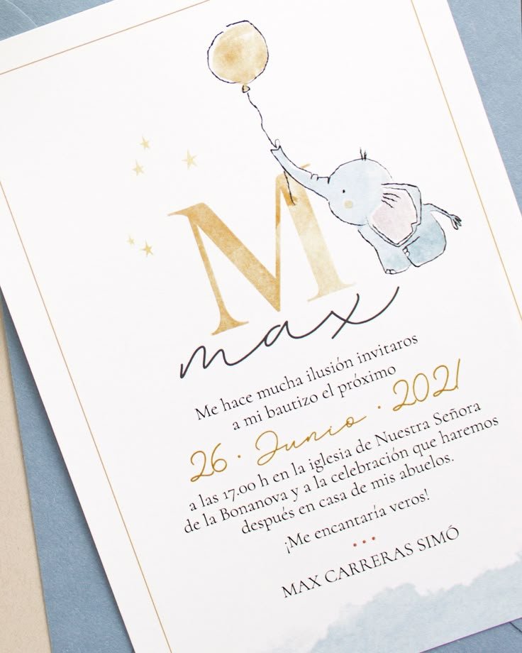 Tarjetas de Bautizo